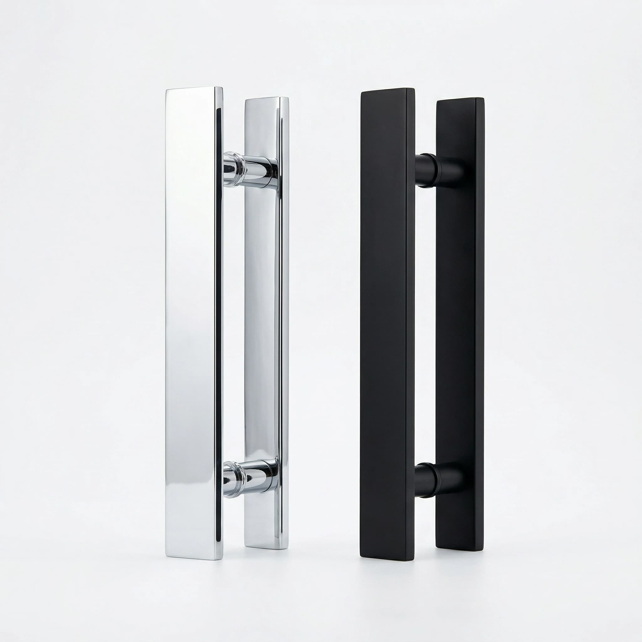 Puxador Alça Dupla Barra Chata Inox 304 200x300mm para Portas