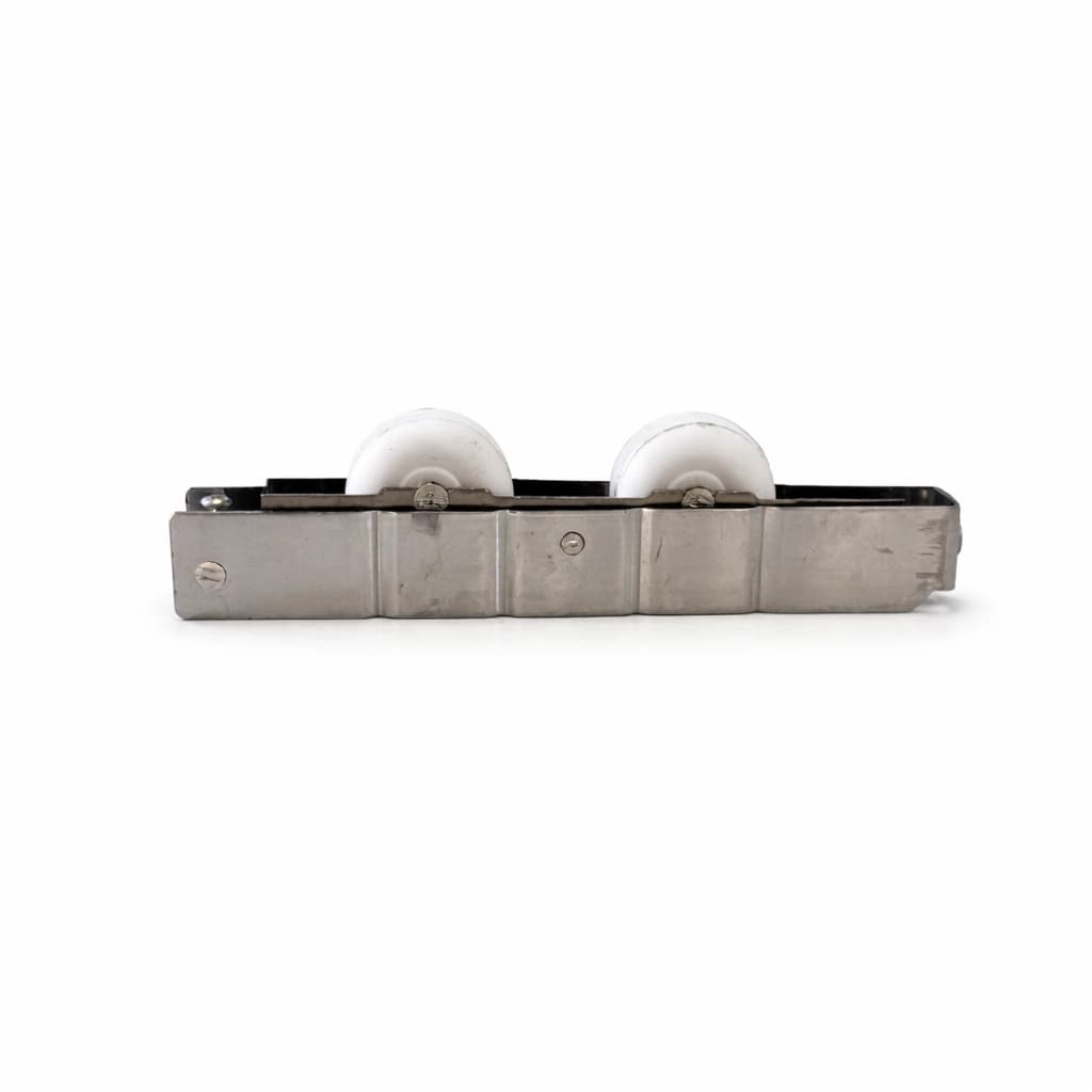 Roldana Gold Inox Dupla RG-R200A para Trilho Redondo - 200kg por Folha (Atacado) - Miniatura 2