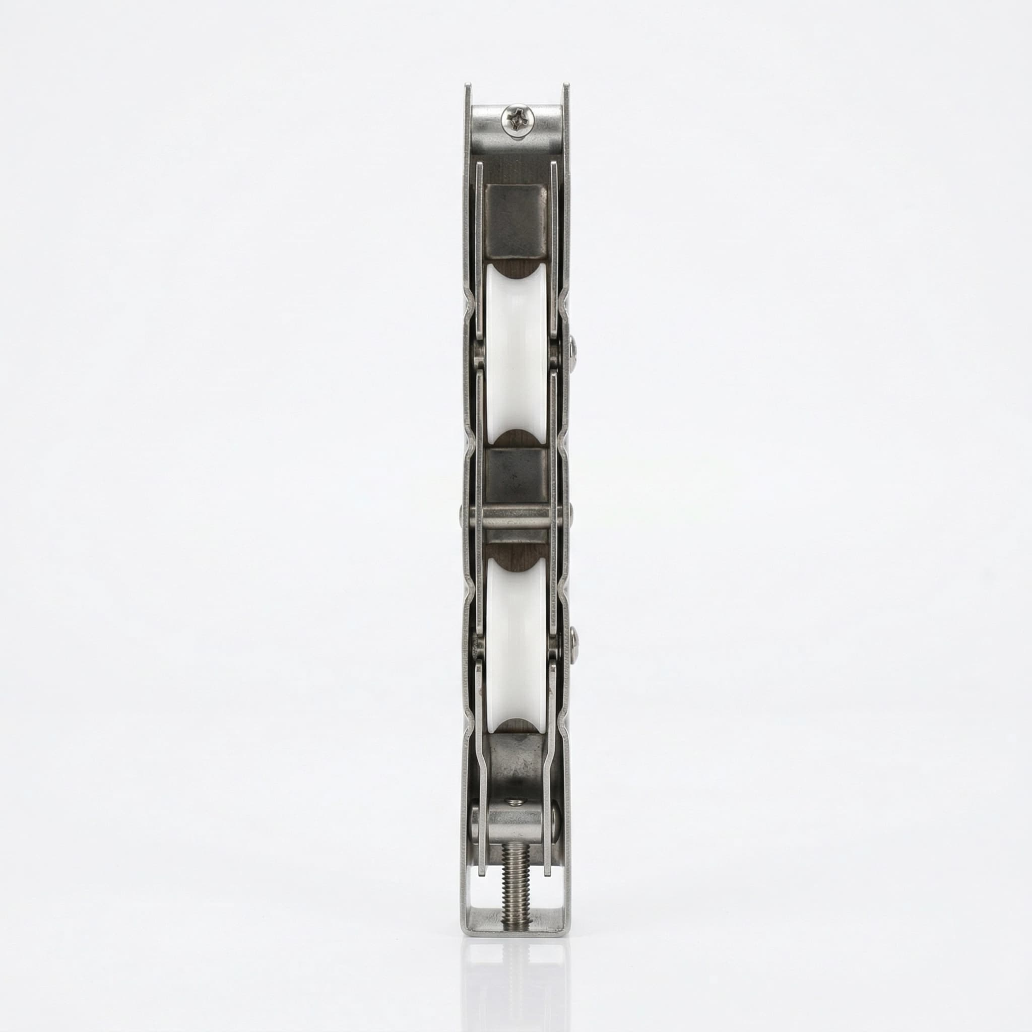 Roldana Inox Dupla Gold RG-R200 para Trilho Redondo - 200kg por Folha (Atacado) - Miniatura 2