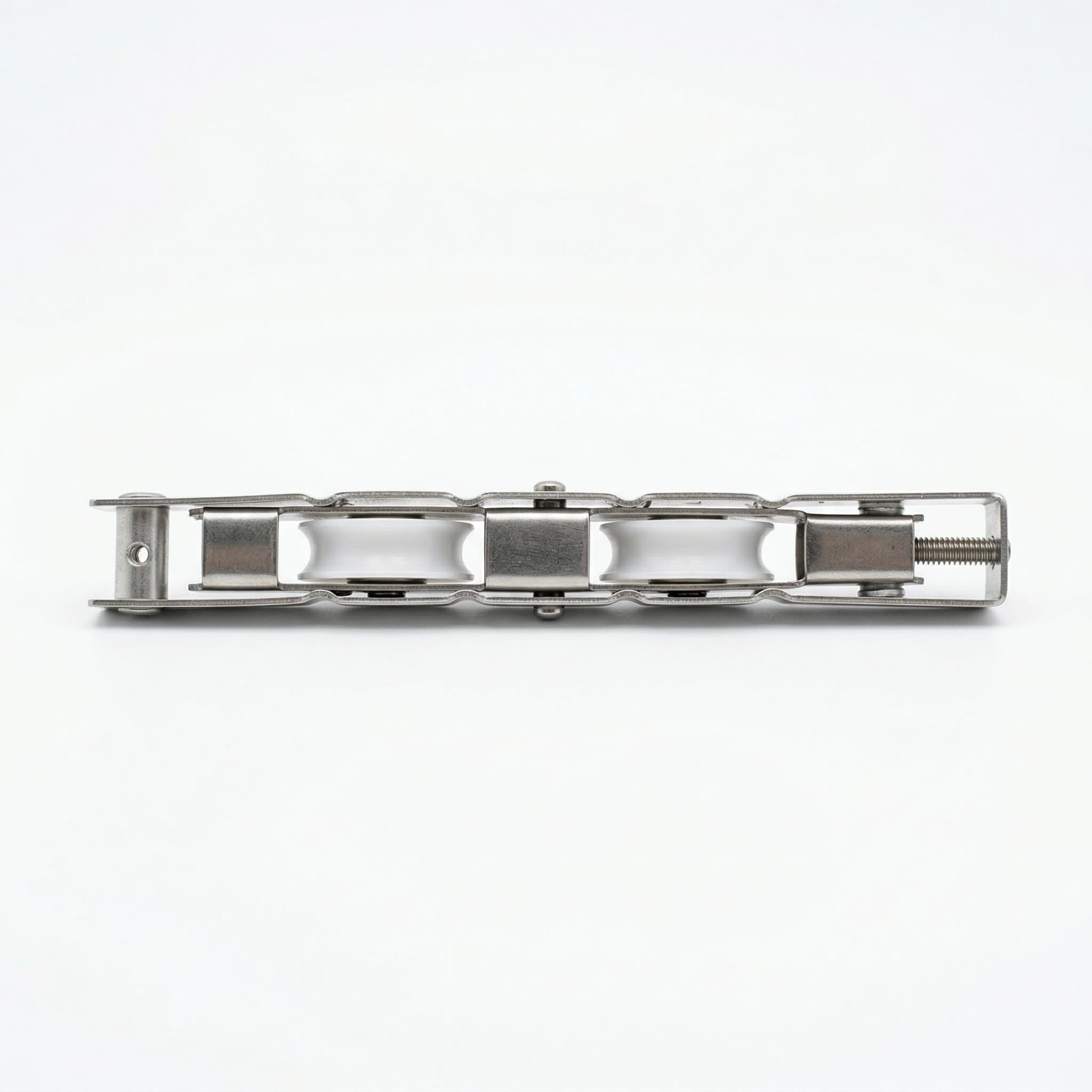 Roldana Inox Dupla Gold RG-R200 para Trilho Redondo - 200kg por Folha (Atacado) - Miniatura 4