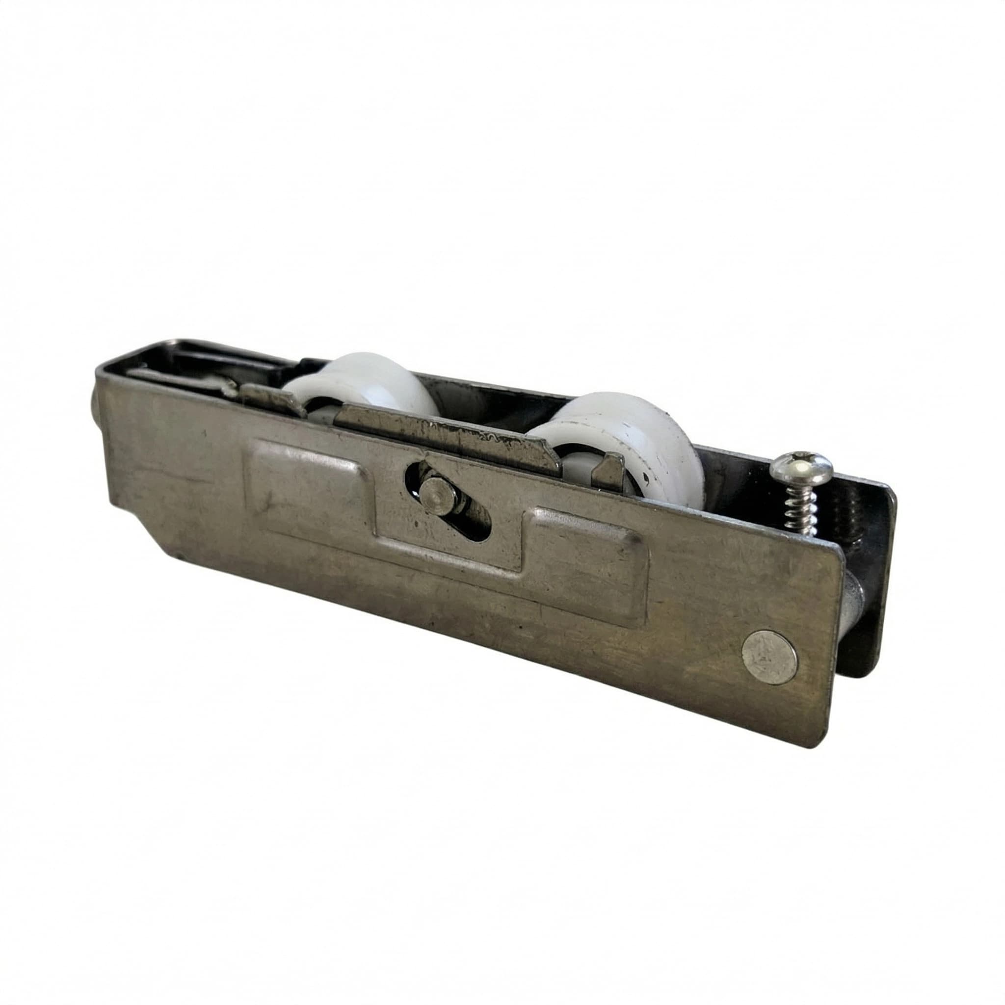 Roldana Suprema Inox Dupla RS-150 para Trilho Redondo - 150kg por Folha (Atacado) - Imagem 1