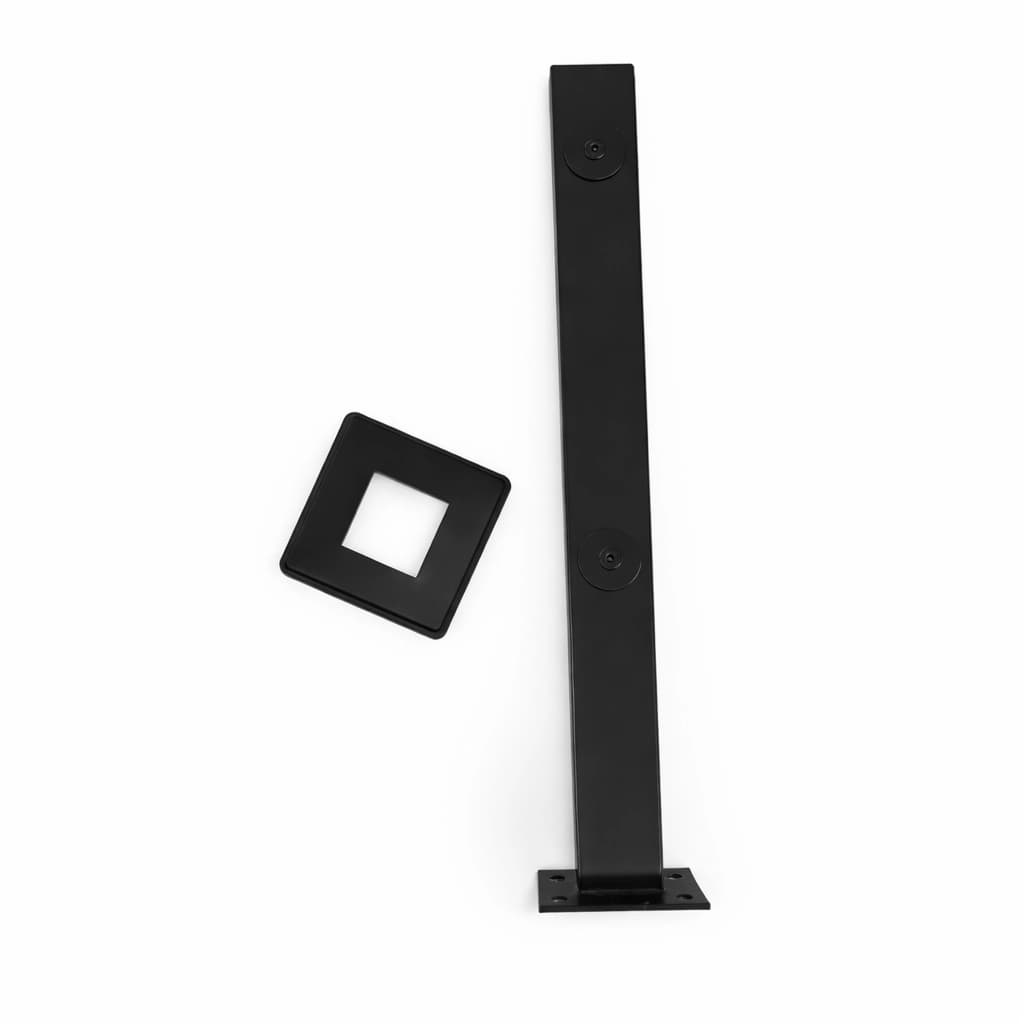 Torre Inox 400mm Quadrada 2 Furos para Guarda-Corpo e Vidro (Atacado) - Miniatura 4