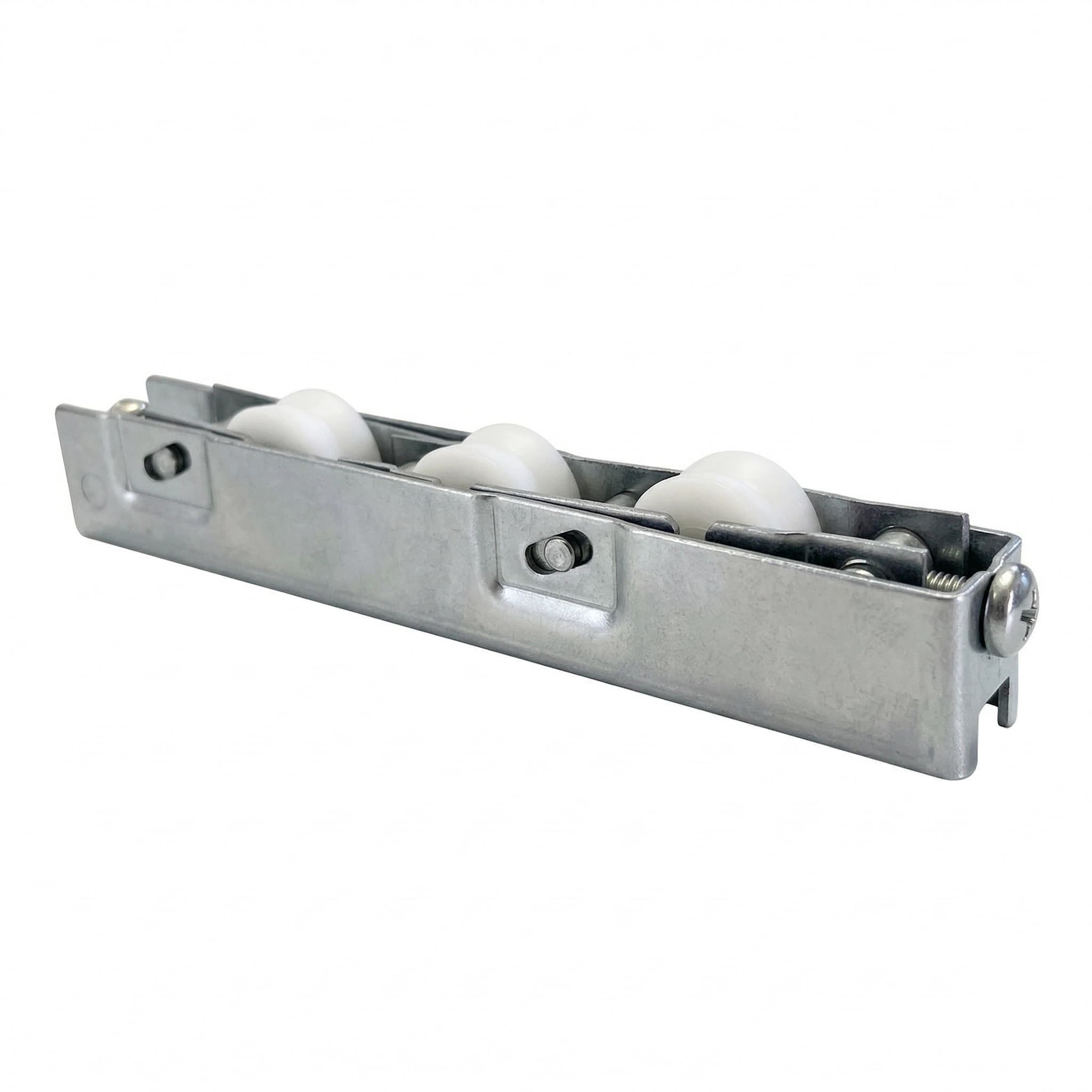 Roldana Inox Tripla Gold RG-200 para Trilho Redondo - 200kg por Folha (Atacado) - Imagem 1